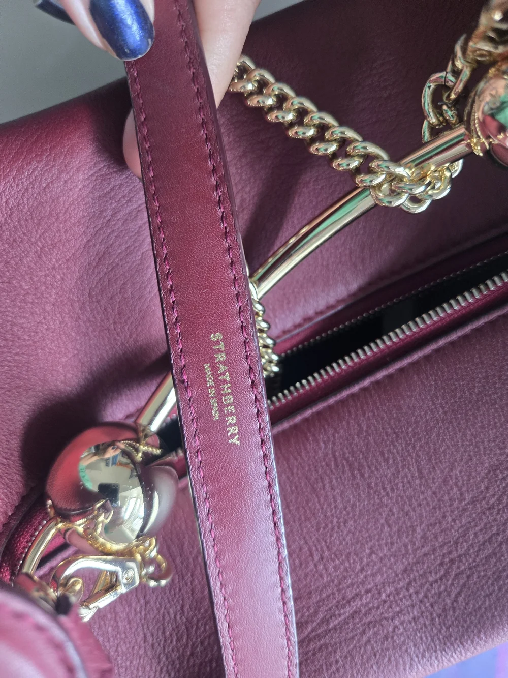 Strathberry Crescent Moon Oxblood